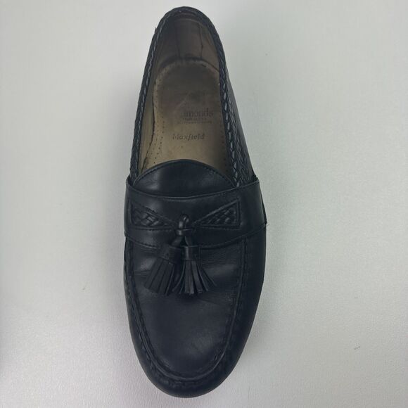 Allen Edmonds Maxfield Loafers Men\'s 10D  Black Weave Tassel EUC